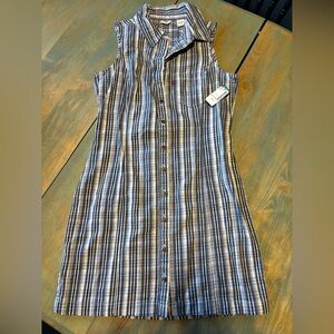 Levi’s Sleeveless Blue Plaid Dress